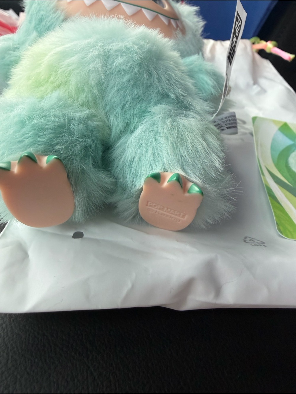 Labubu authentic from pop mart Serenity Mint Green Plush Monster Figurine - Picture 5 of 8